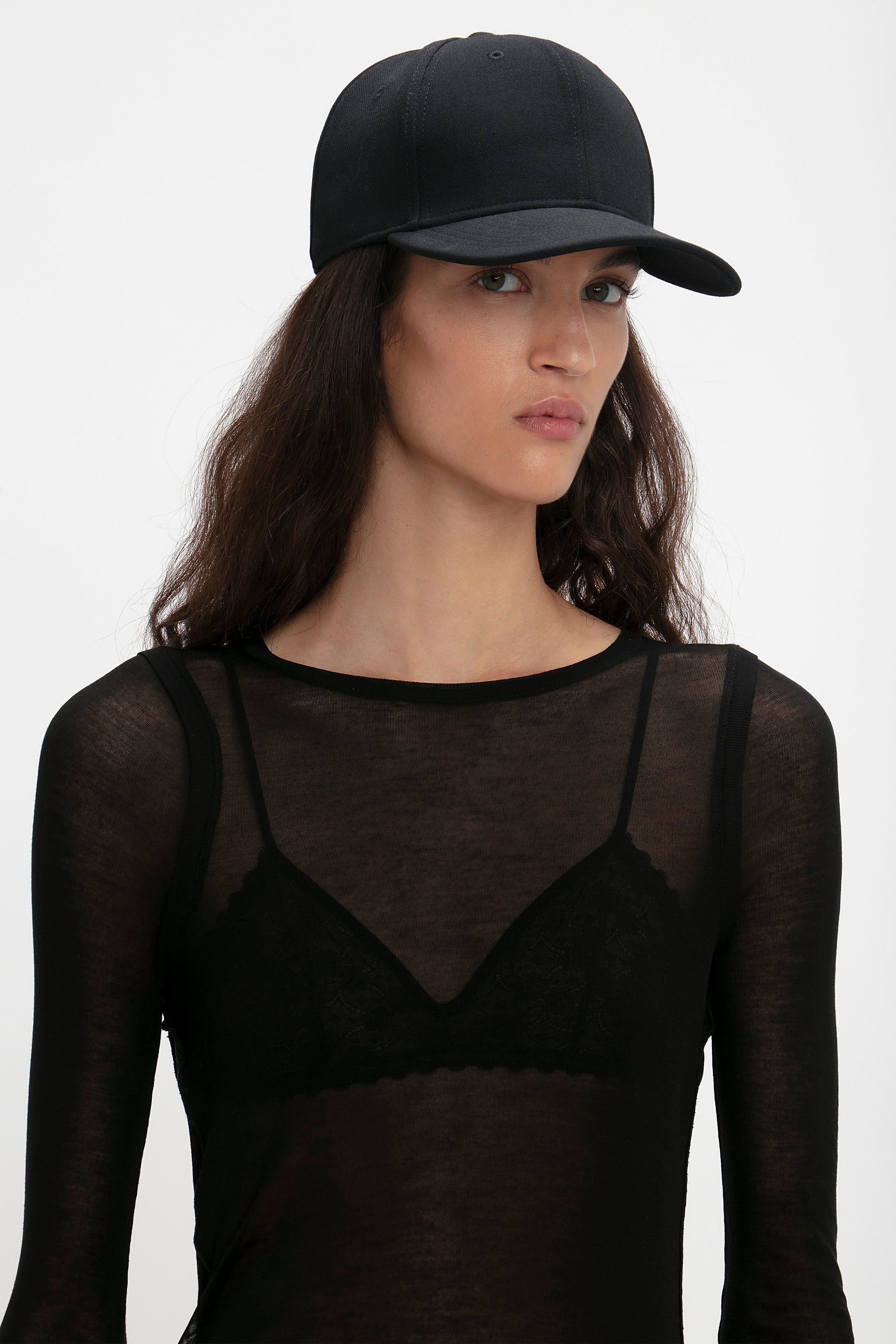 Exclusive Logo Cap In Black – Victoria Beckham UK