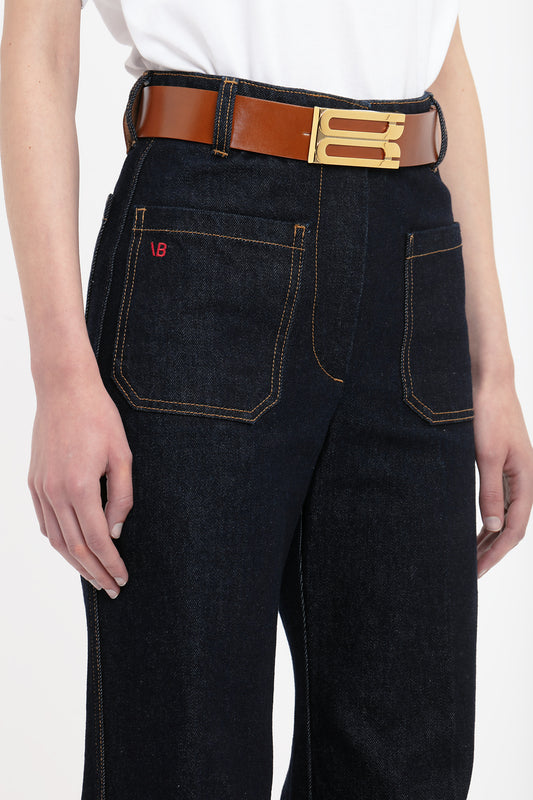 Alina High Waisted Jean In Dark Indigo Rinse