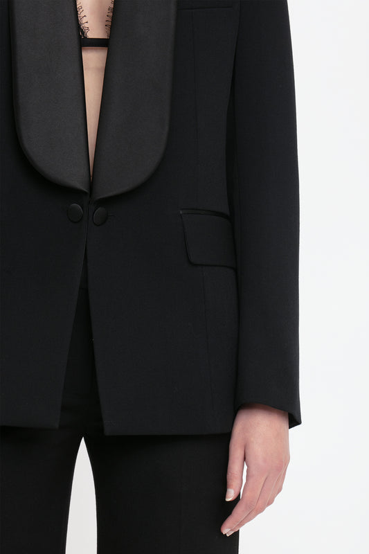 Shawl Collar Tux Jacket In Black