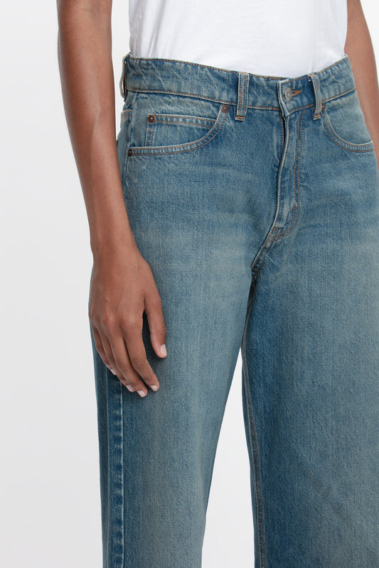 Exclusive Bernie Relaxed Jean In Mid Blue