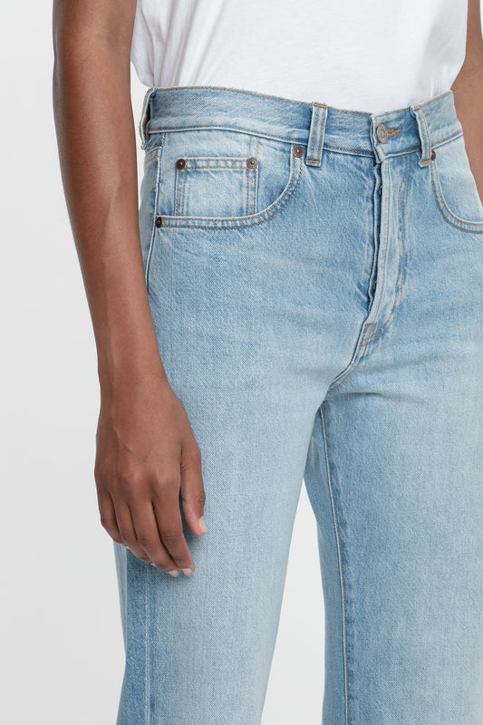 Exclusive Victoria Relaxed Jean In Light Blue Wash