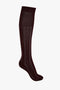 A single Superfine Rib Sock In Burgundy by Victoria Beckham displayed against a plain white background.