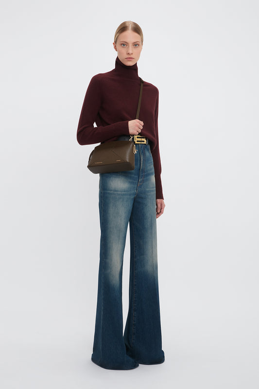 Polo Neck Jumper In Port