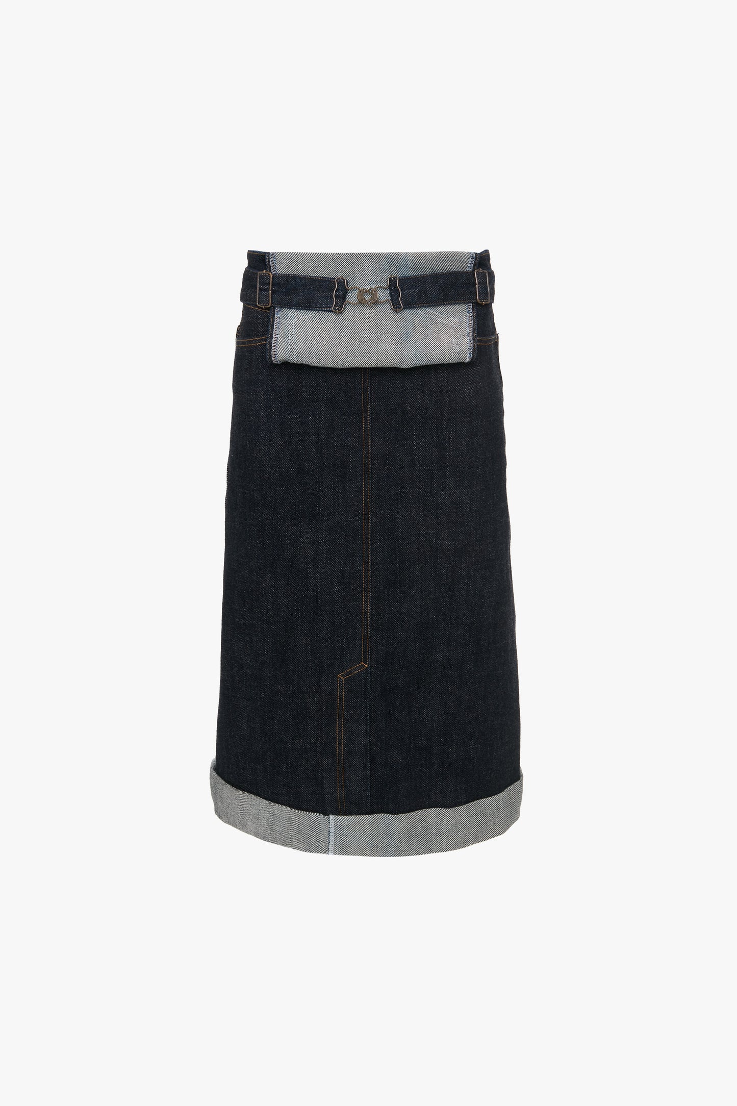 Overall Skirt In Dark Indigo Rinse Victoria Beckham UK