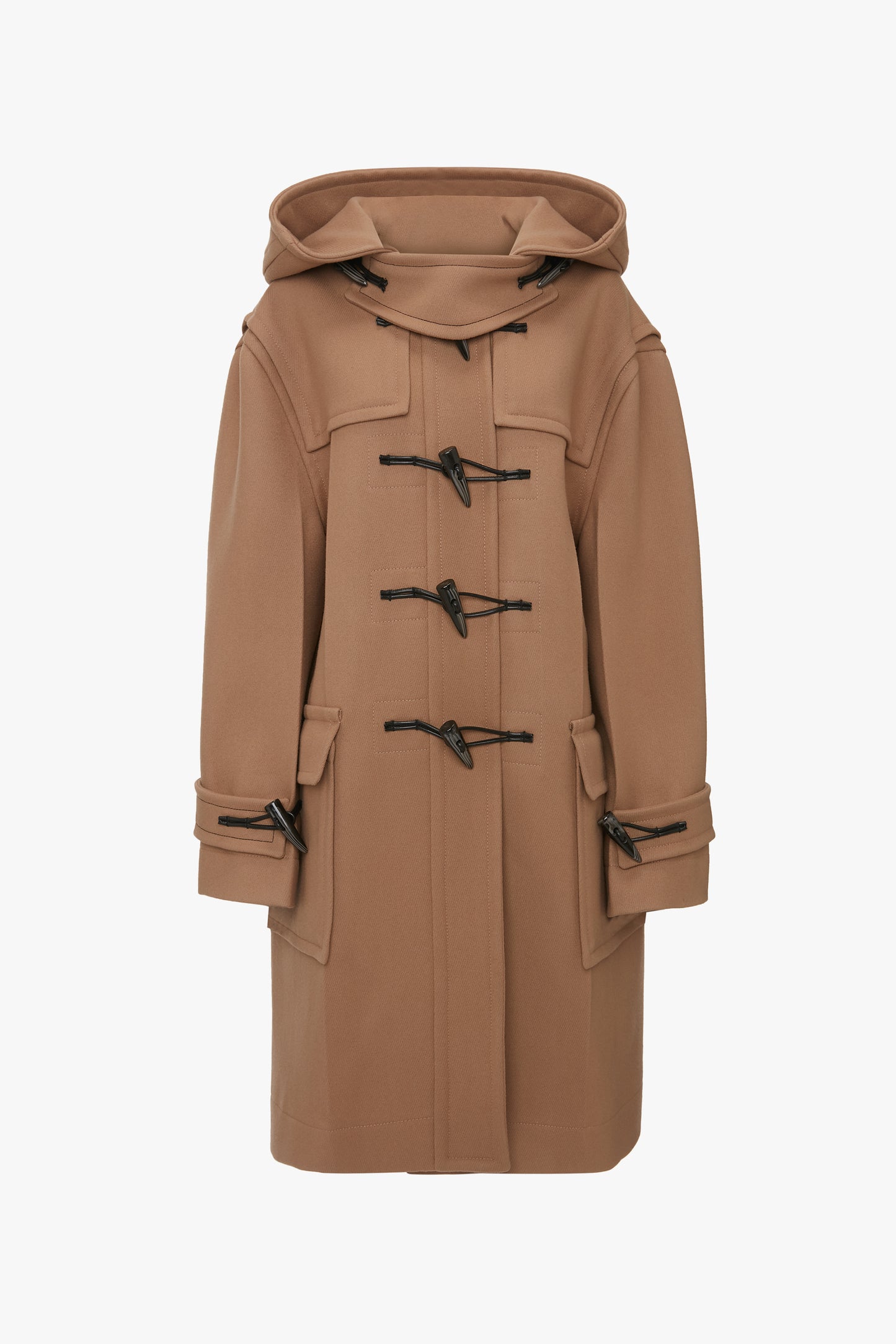 Oversized Duffle Coat In Camel