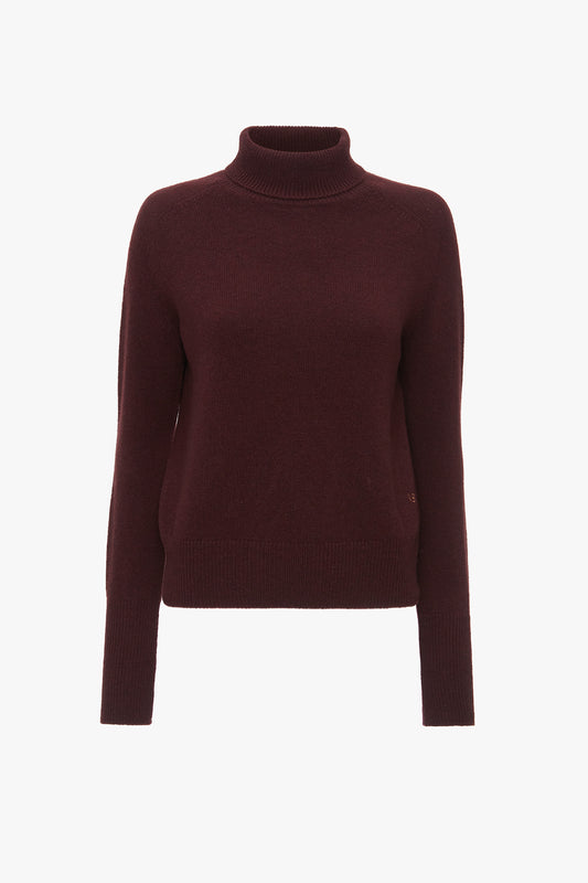 Polo Neck Jumper In Port