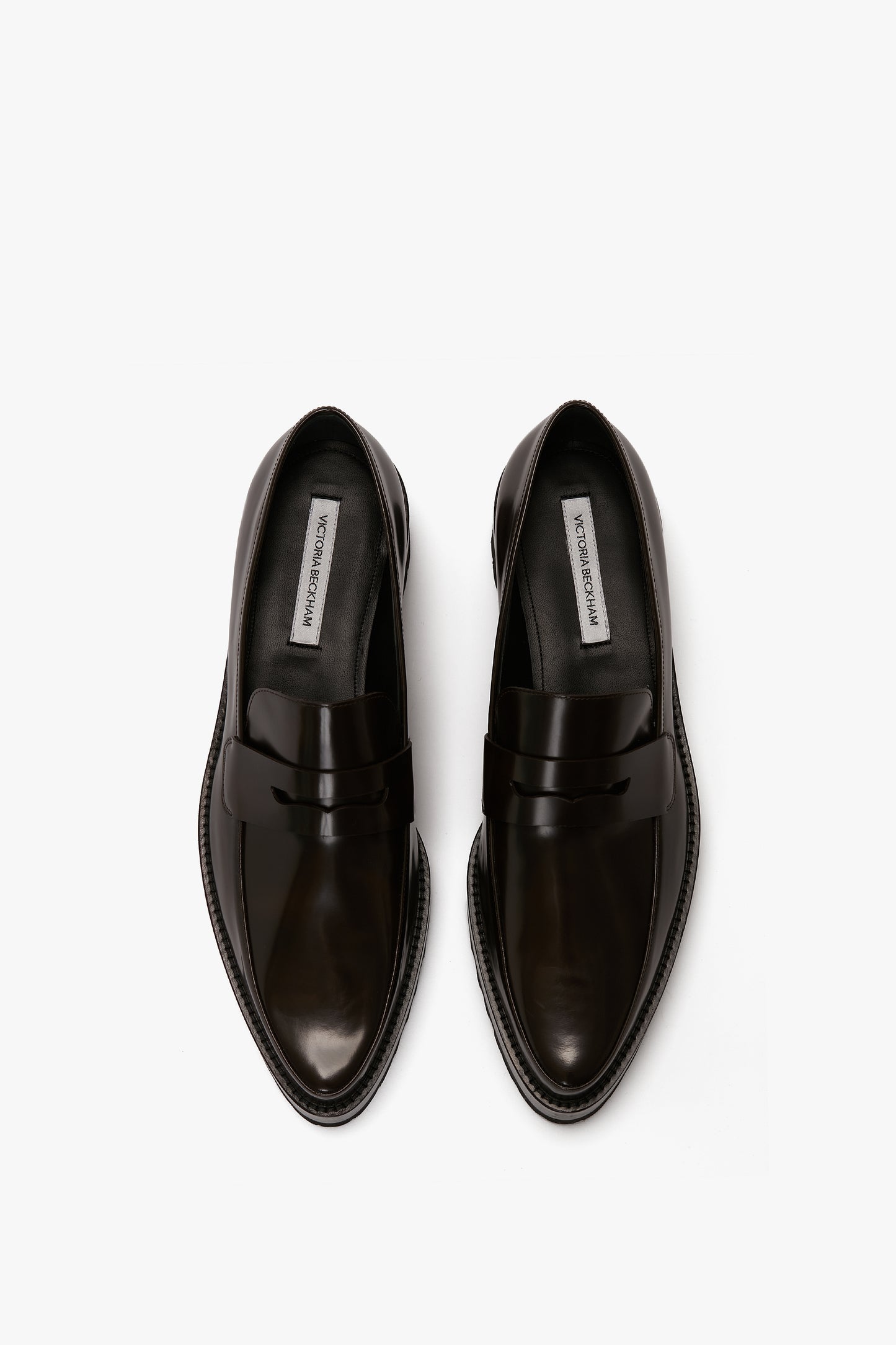 Flatform Loafer In Brown Leather