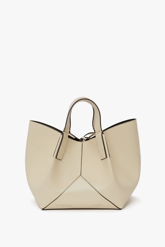 W11 Mini Tote Bag In Ivory Leather