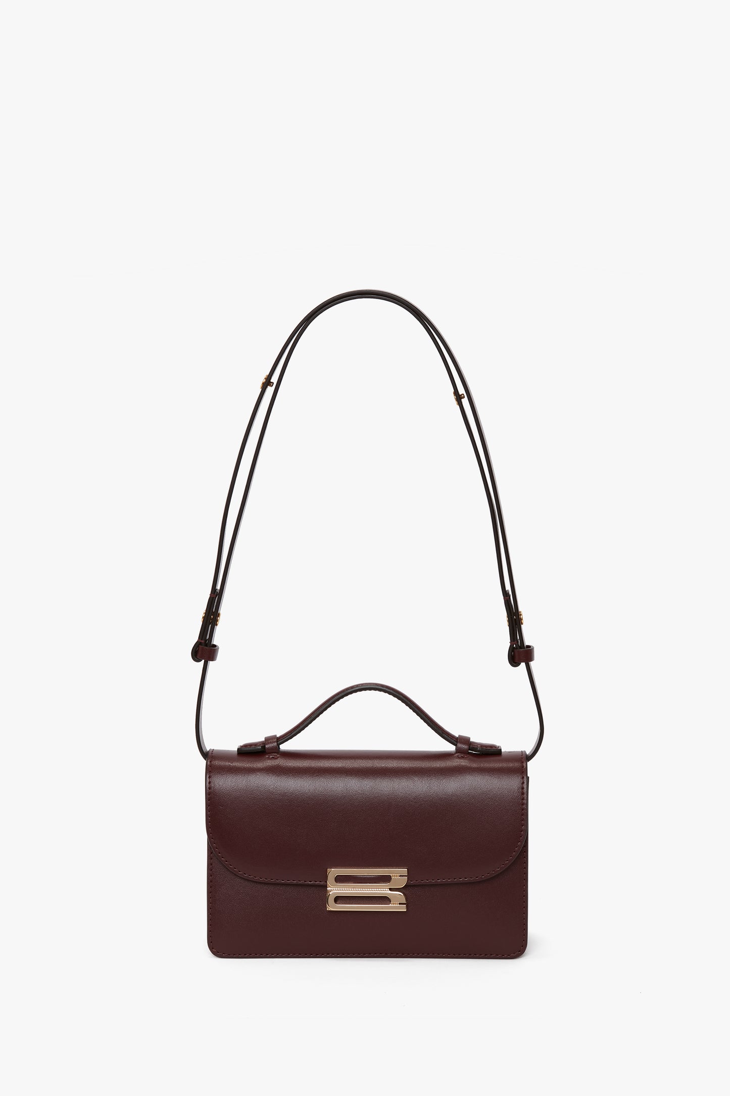 Mini Dorian Bag In Burgundy Smooth Leather