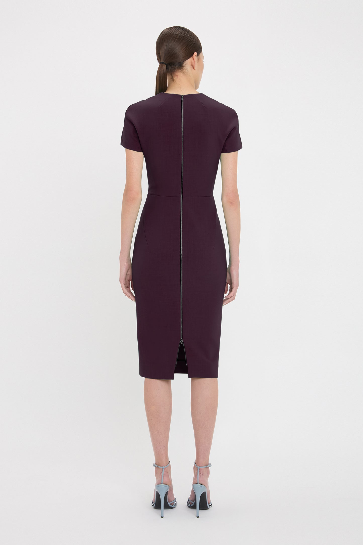 Fitted T-Shirt Dress In Fig