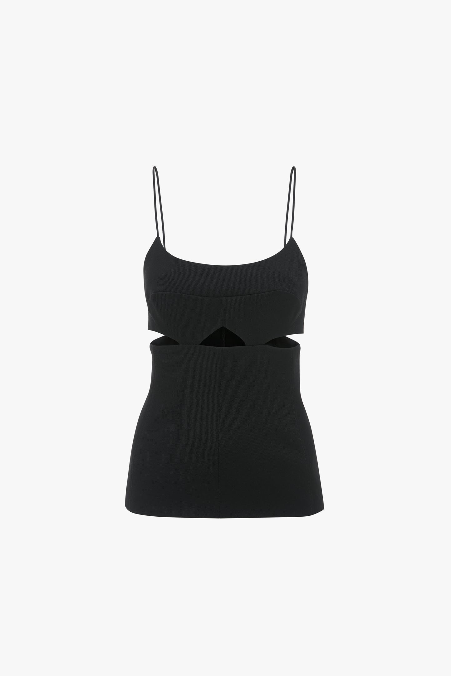 Cut-Out Cami Top In Black