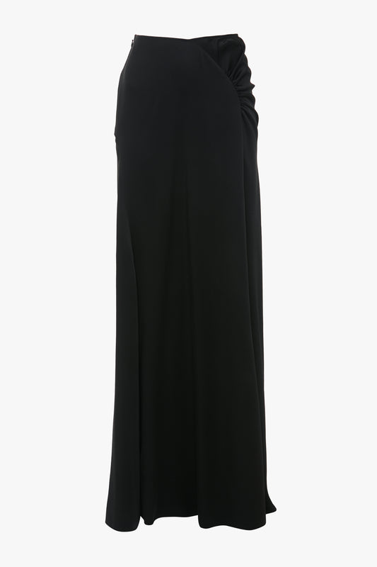 Floor-Length Panelled Skirt In Black