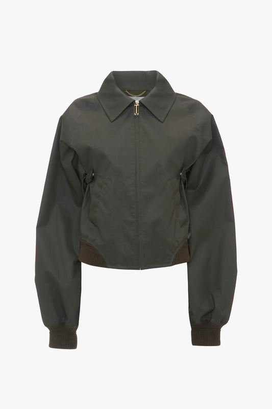 Harrington Bomber Jacket In Khaki