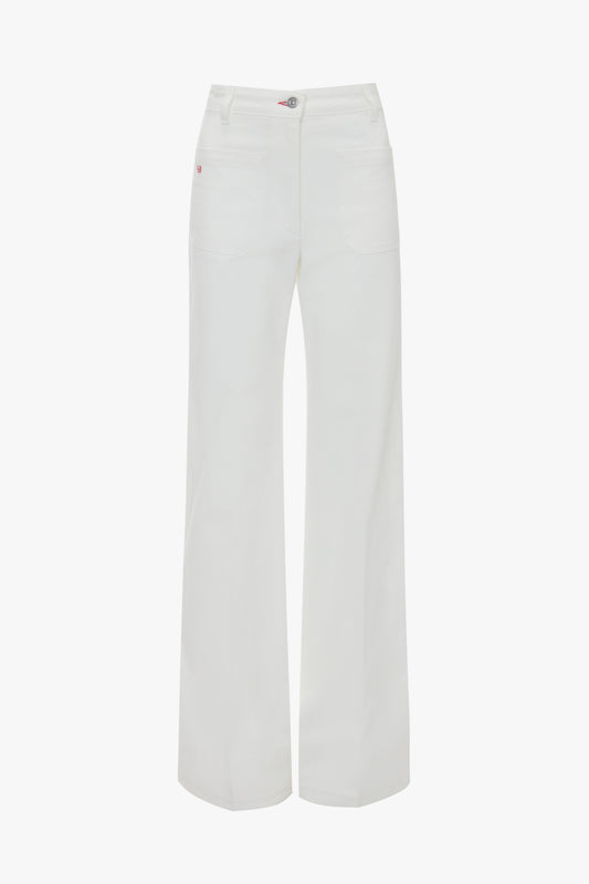 Alina High Waisted Jean In Washed White