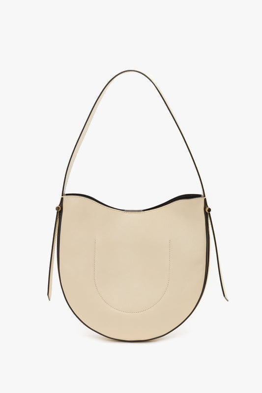 Dia Medium Hobo Bag In Ivory Smooth Leather