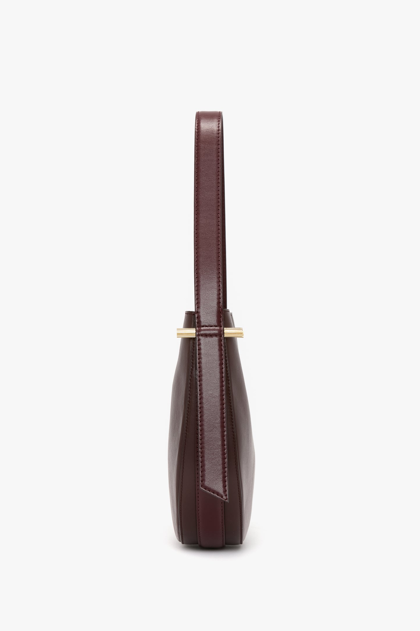 Dia Medium Hobo Bag In Burgundy Smooth Leather