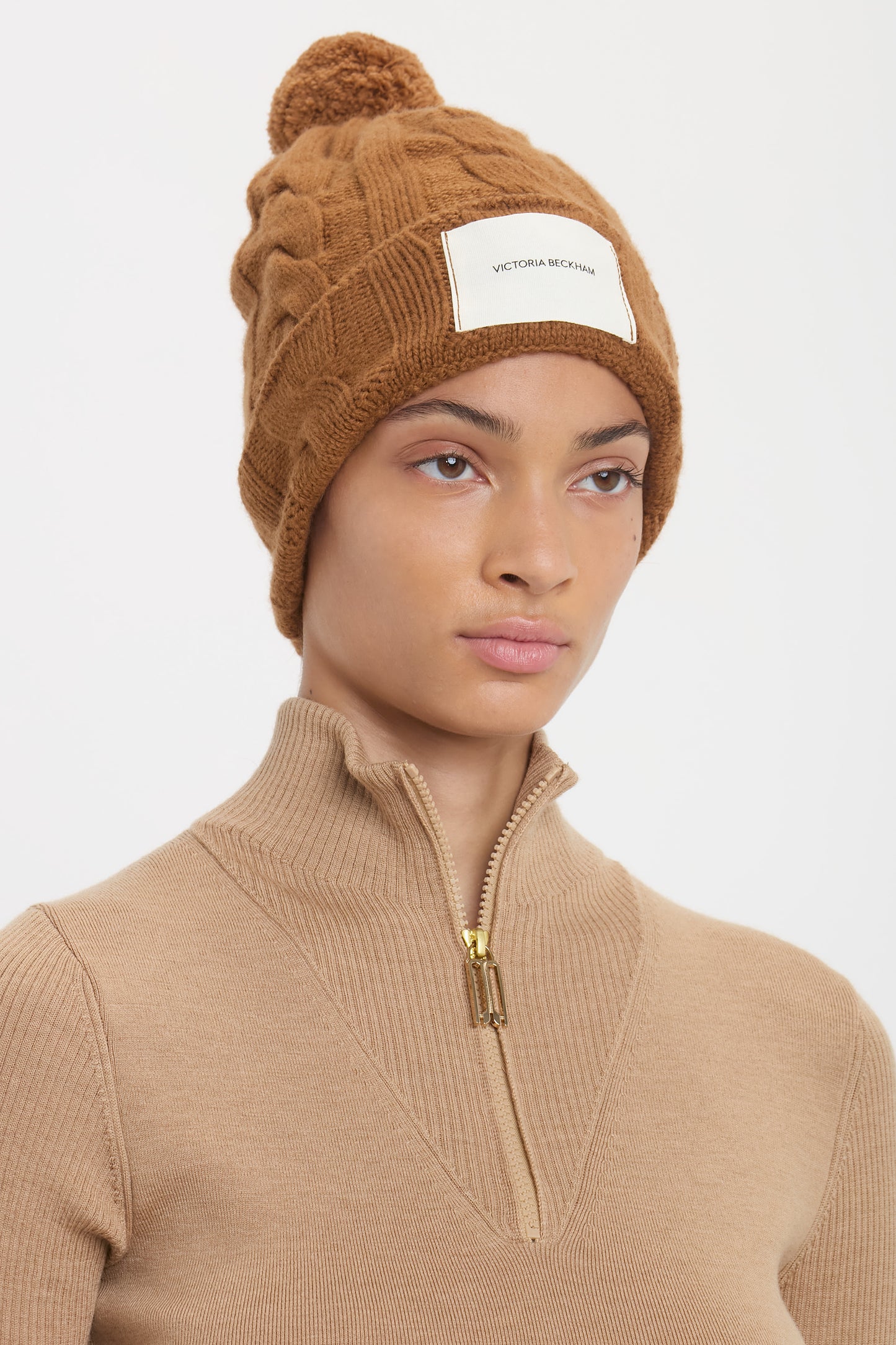 Beanie Hat In Camel