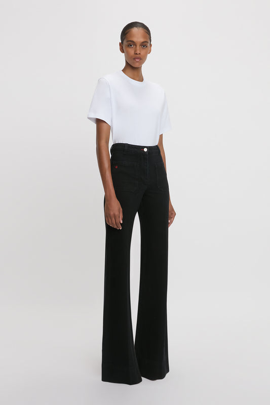 Exclusive Alina High Waisted Stretch Jean In Washed Black