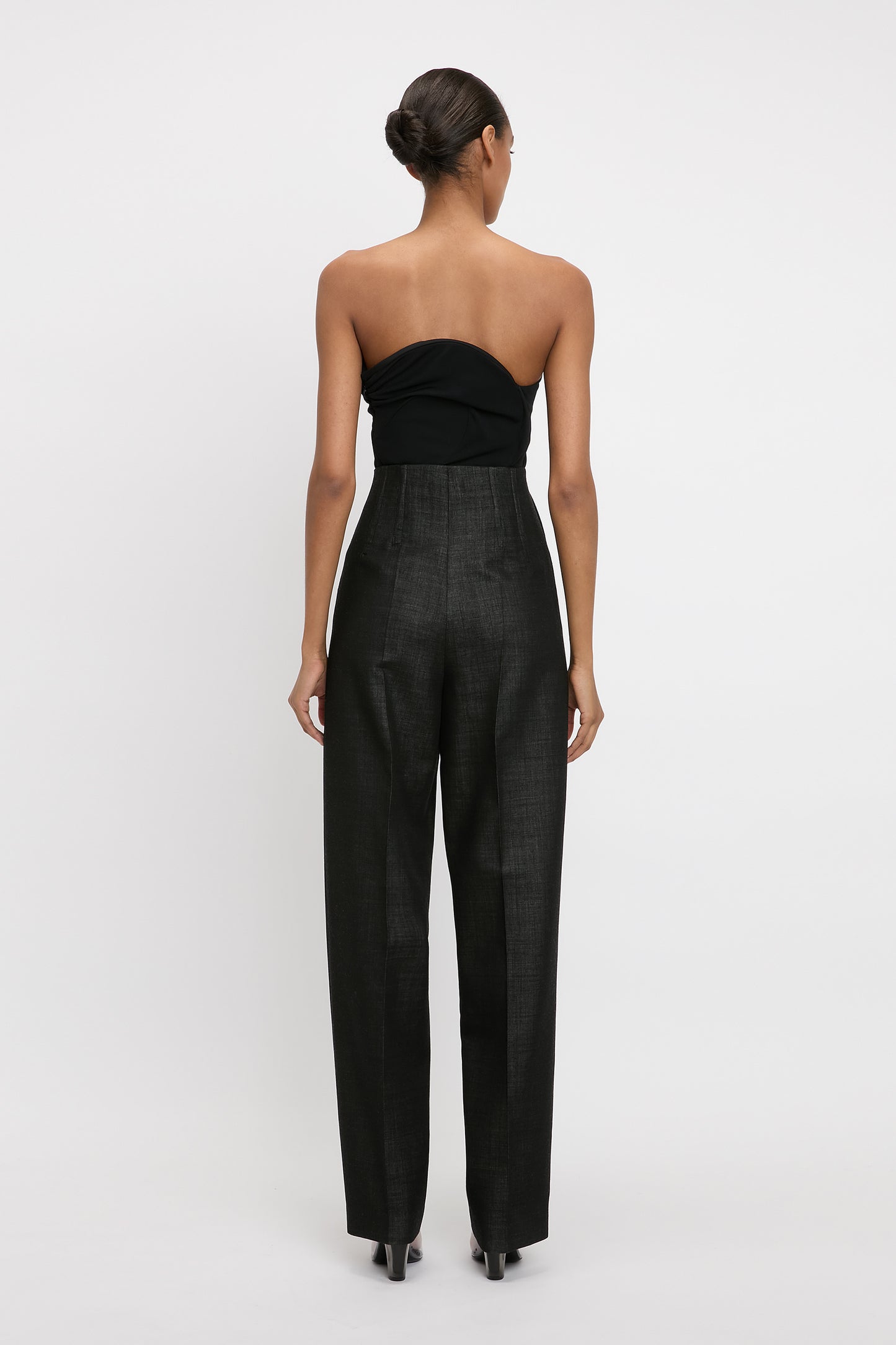 Corset Detail Trouser In Black