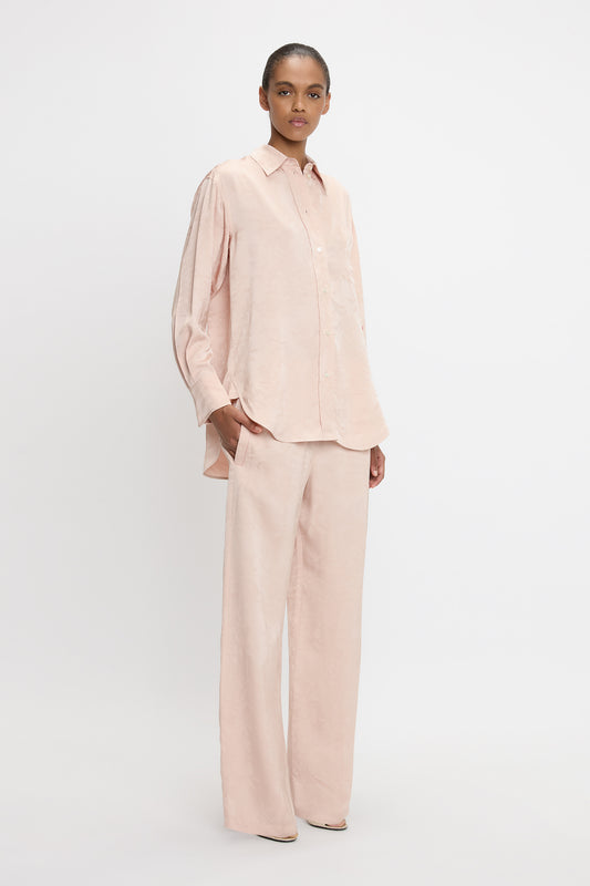 Pyjama Shirt In Ballet Pink