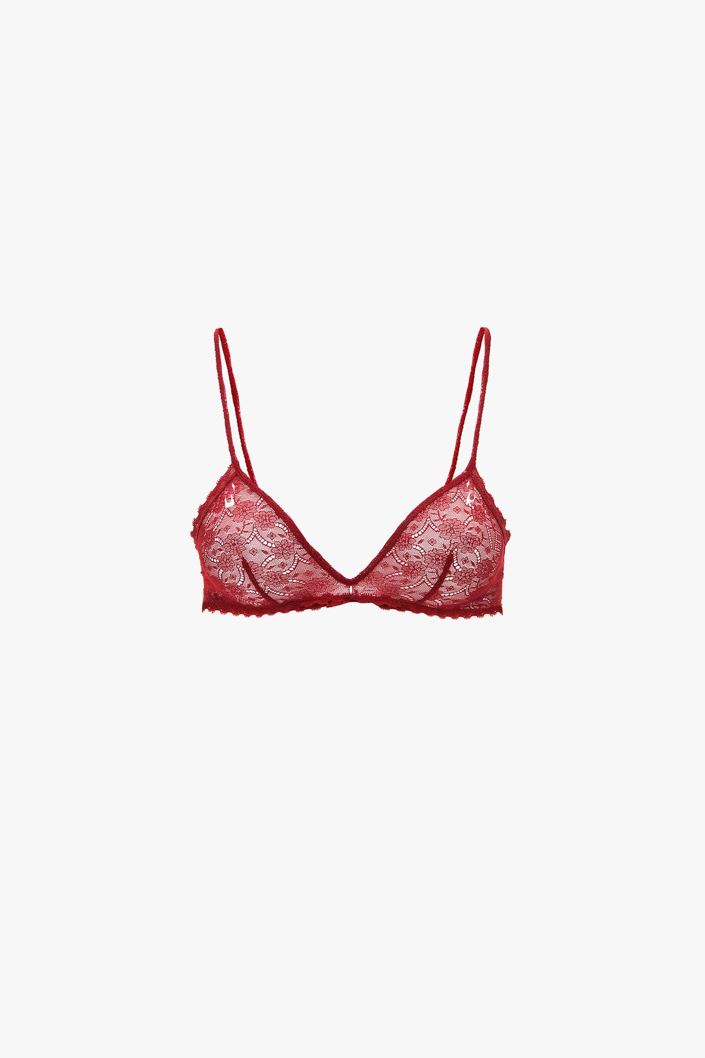 Lace Bra In Poppy Red