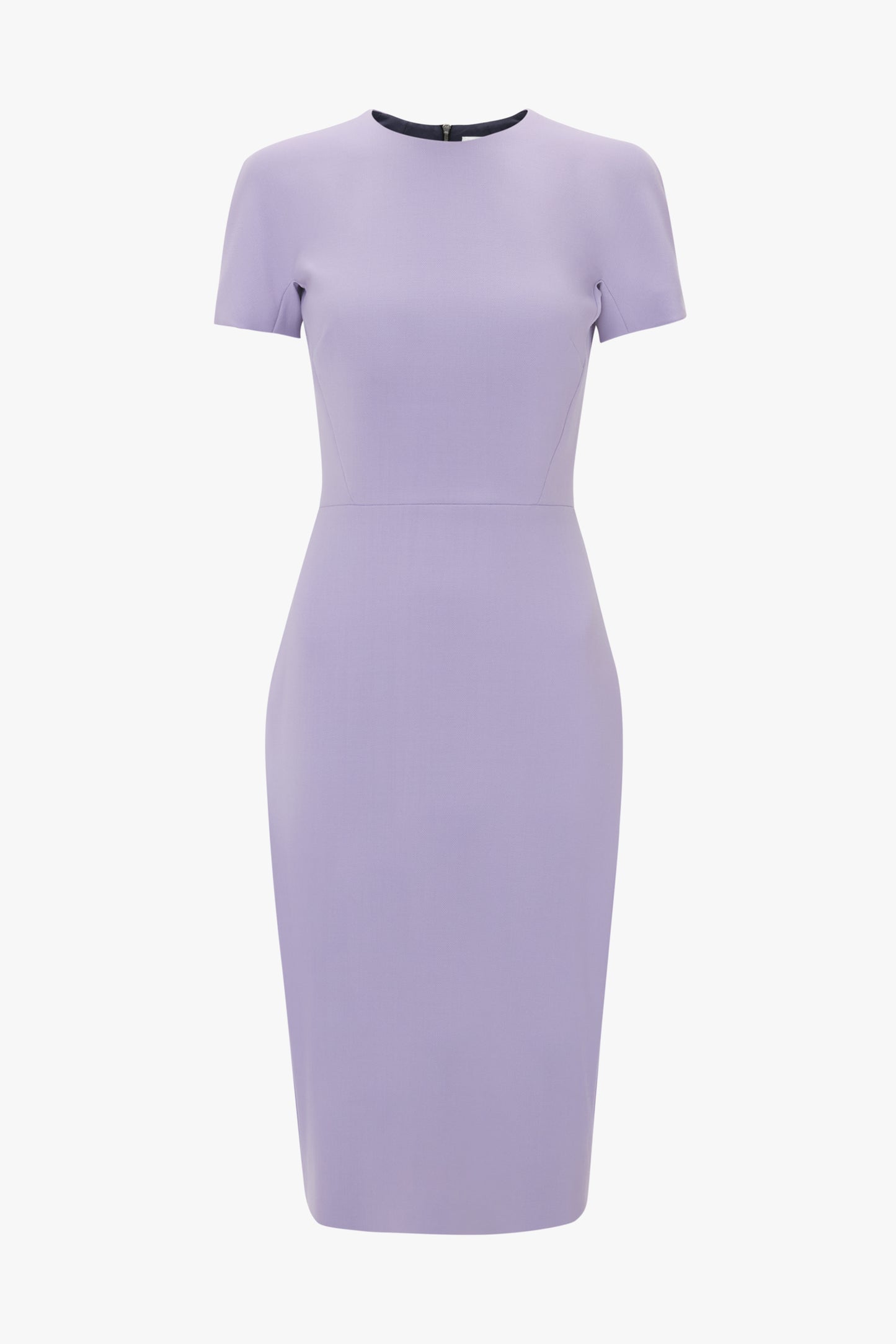 T-Shirt Fitted Dress In Lilac