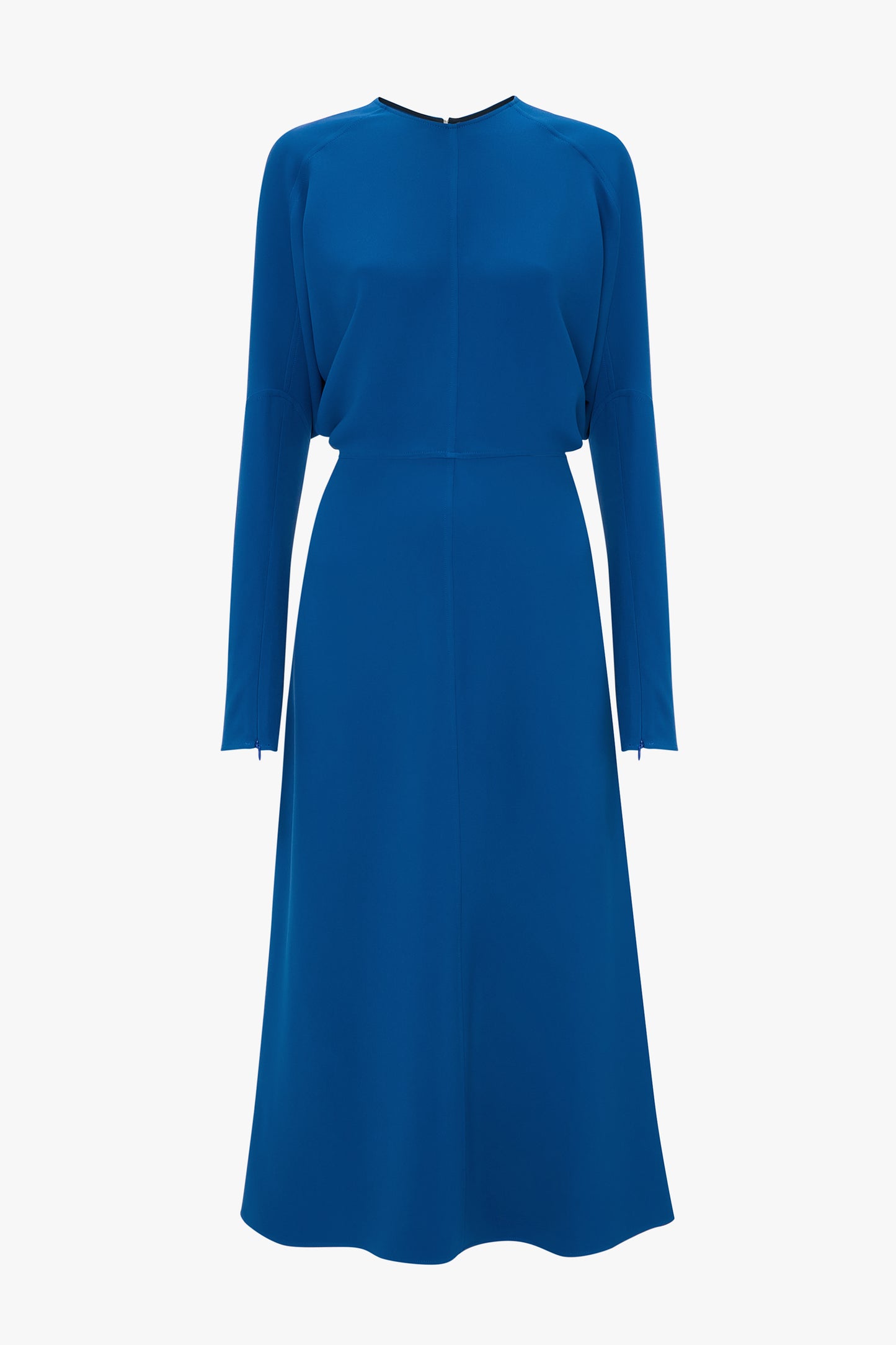 Dolman Midi Dress In Sapphire Blue