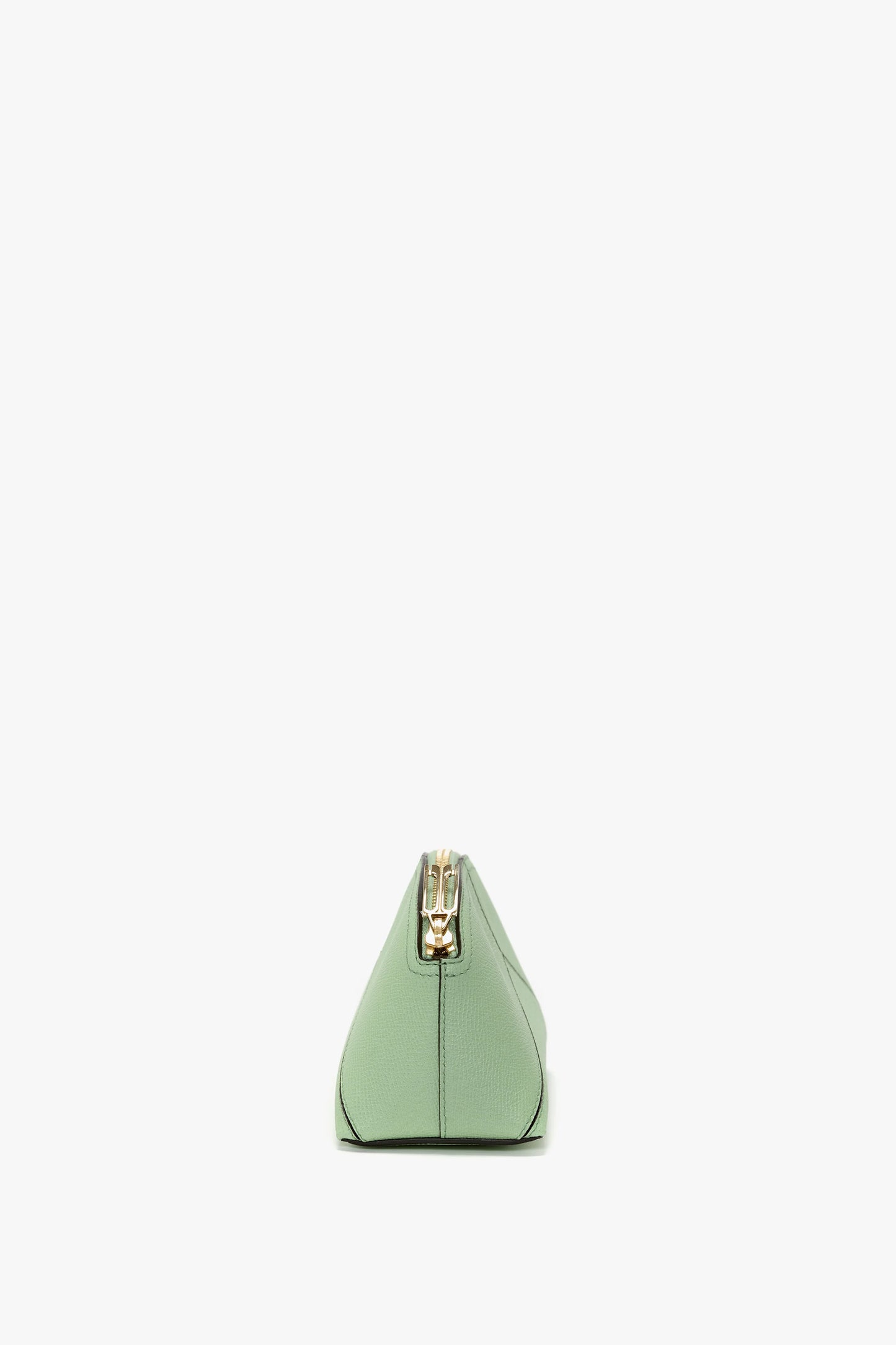 Victoria Mini Travel Pouch In Jade Grained Leather