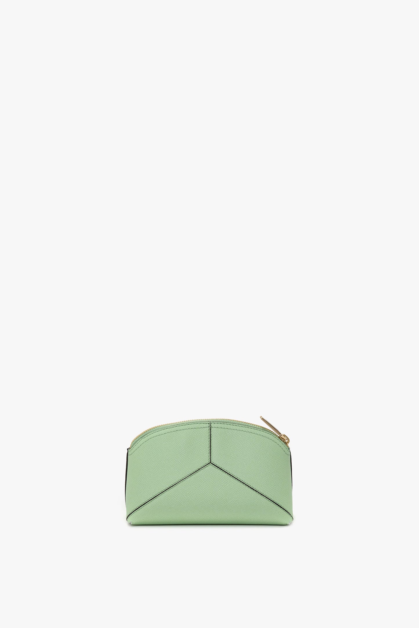 Victoria Mini Travel Pouch In Jade Grained Leather