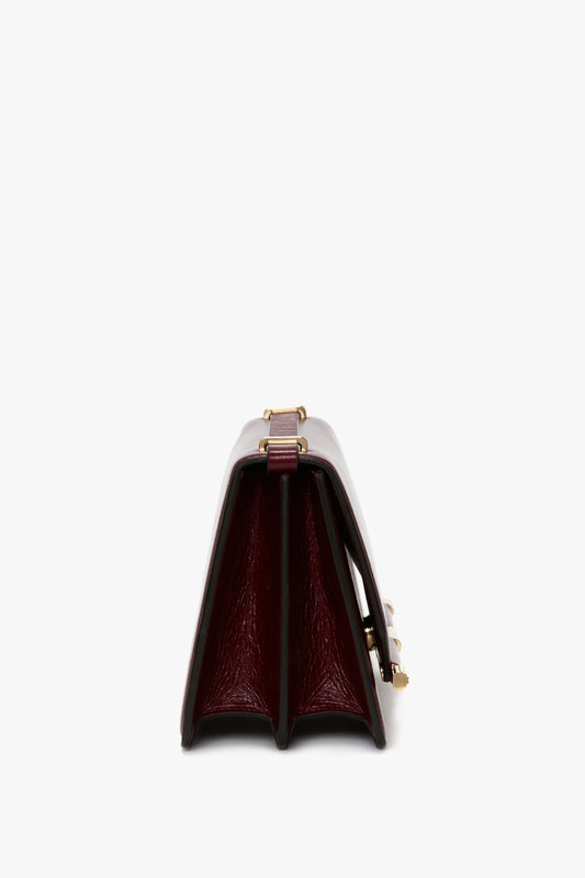 202 Crossbody Bag In Burgundy Distressed Leather