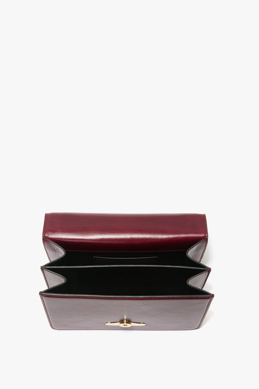 202 Crossbody Bag In Burgundy Distressed Leather