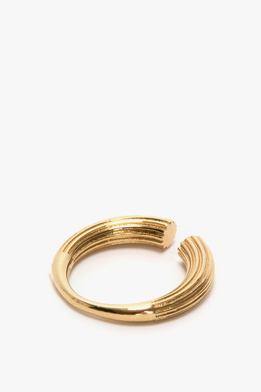 Cufflink Ring In Light Gold