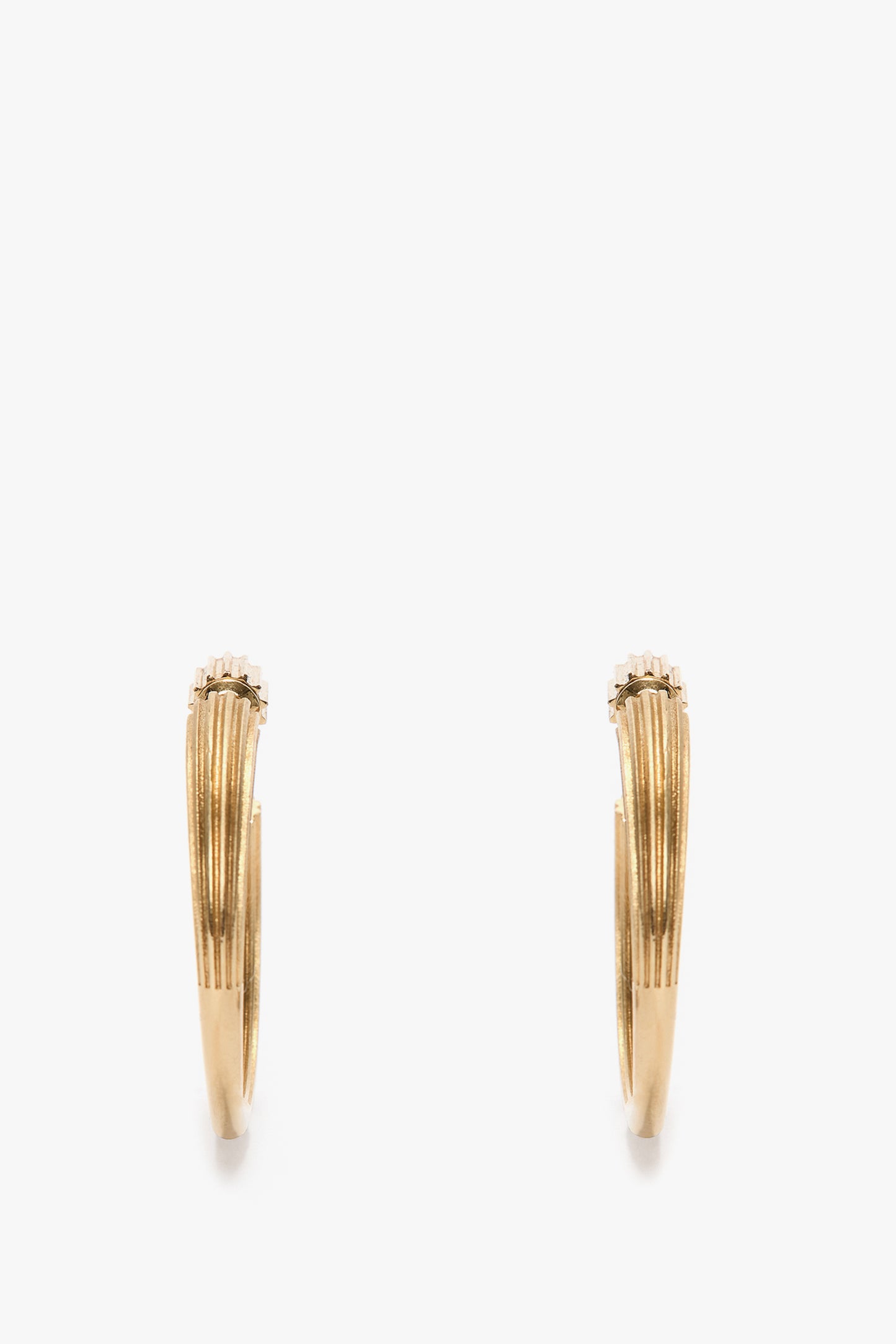 Cufflink Earrings In Light Gold