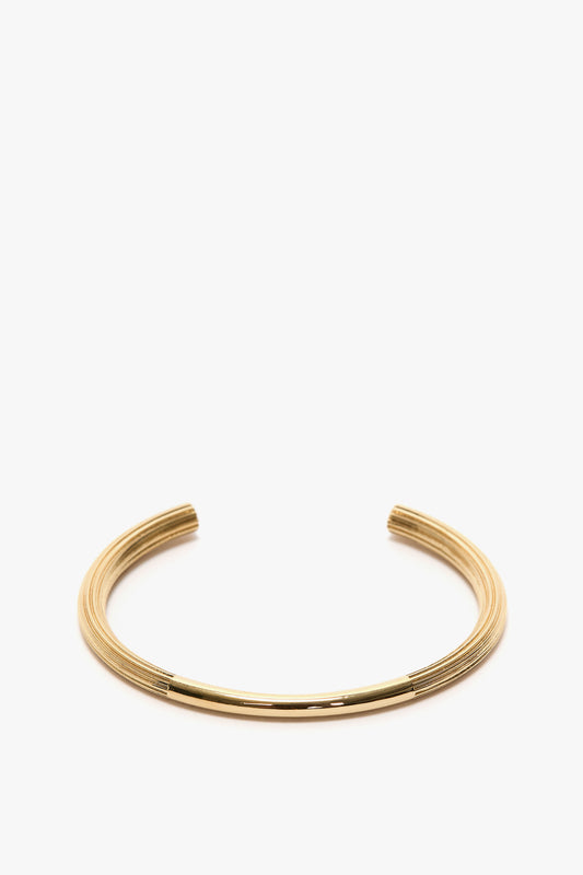 Cufflink Bracelet In Light Gold