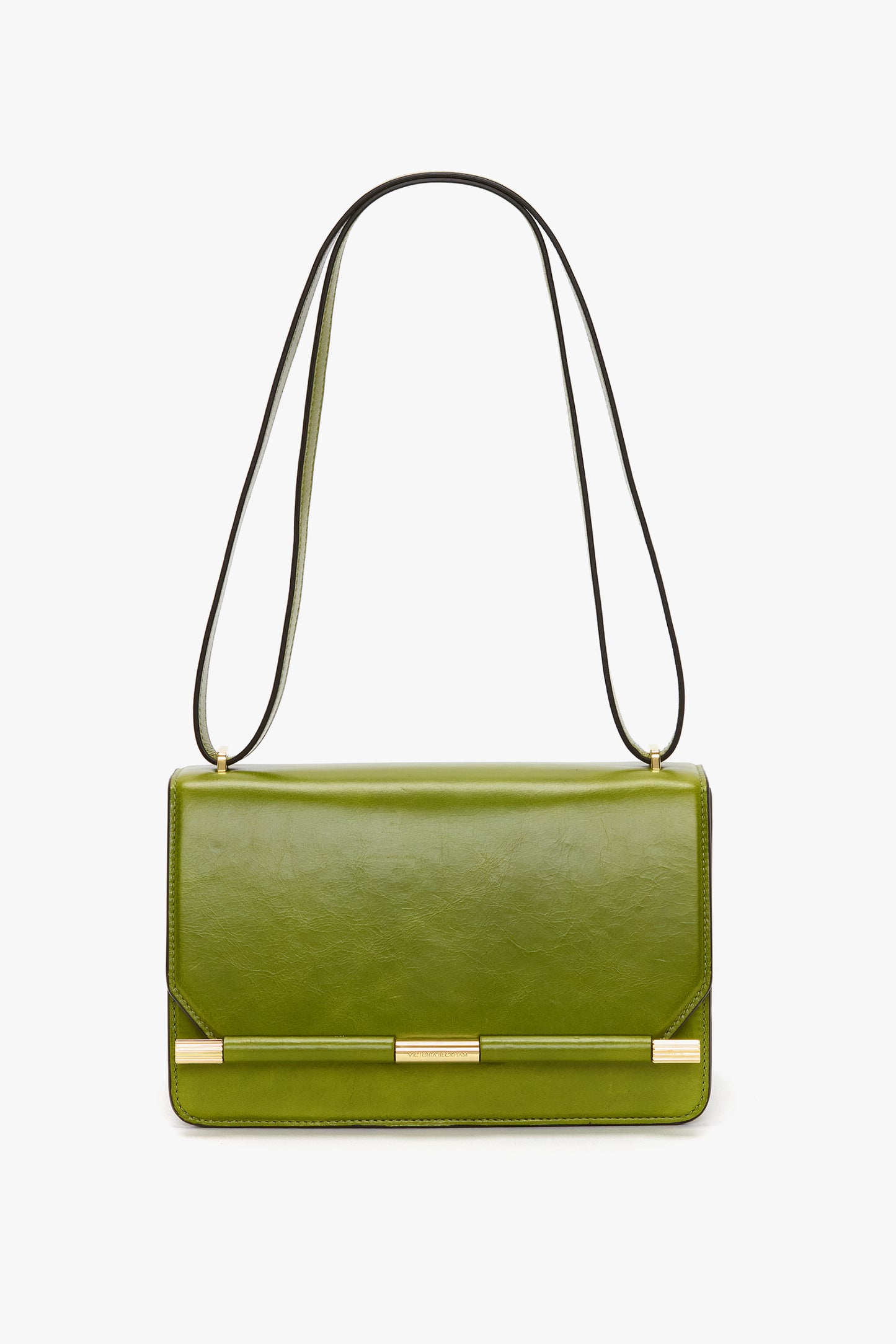 202 Crossbody Bag In Green Distressed Leather