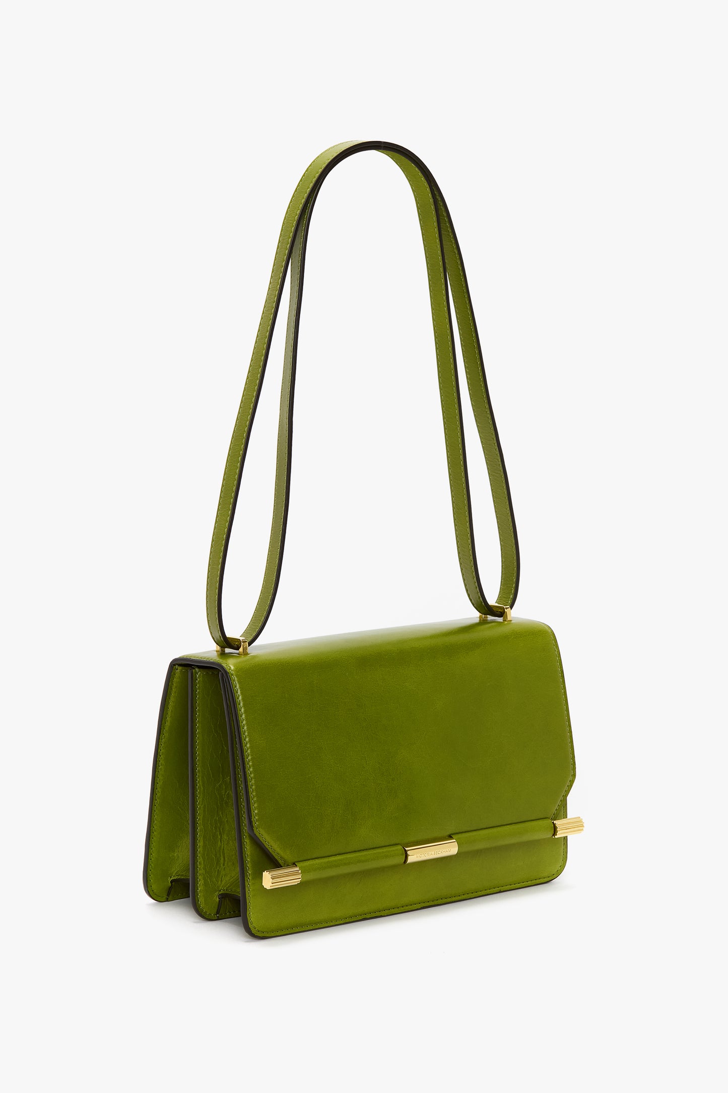 202 Crossbody Bag In Green Distressed Leather