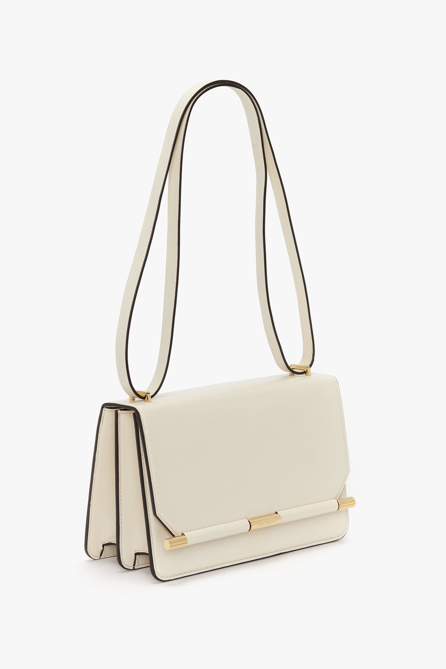 202 Crossbody Bag In Ivory Distressed Leather