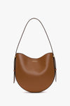 Medium Dia Hobo Bag In Tan Smooth Leather