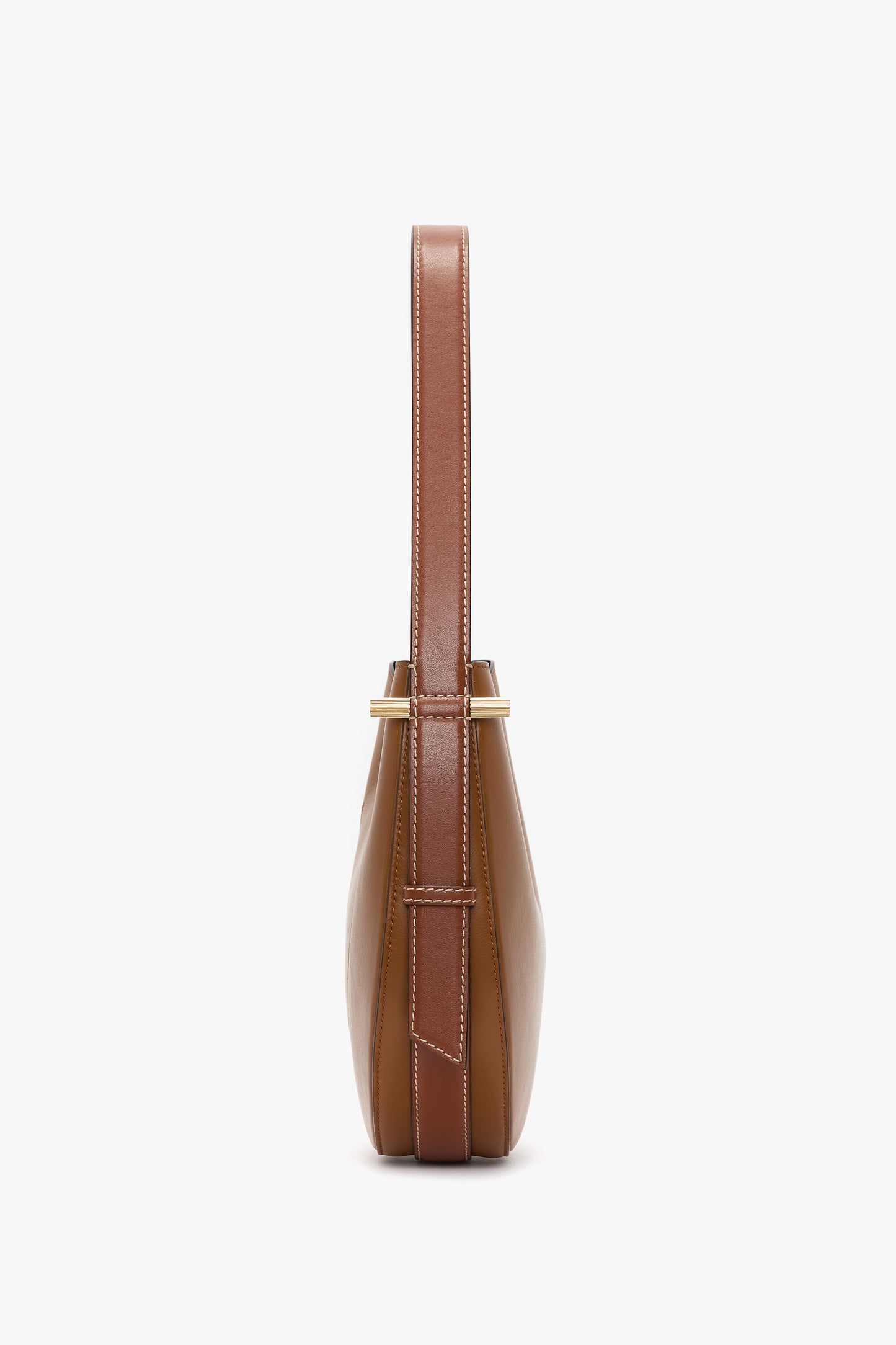 Medium Dia Hobo Bag In Tan Smooth Leather