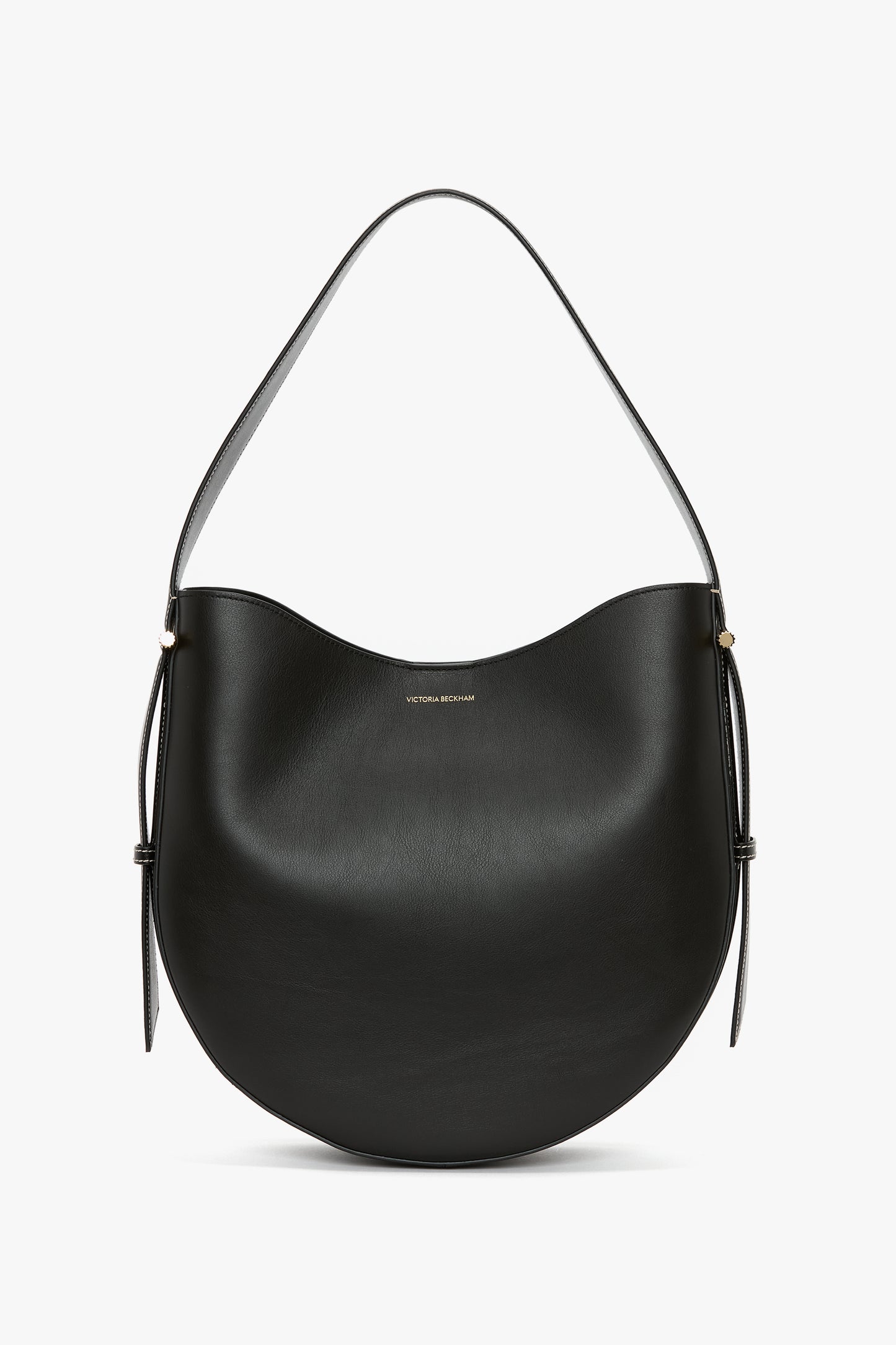 Dia Hobo Bag In Black Smooth Leather