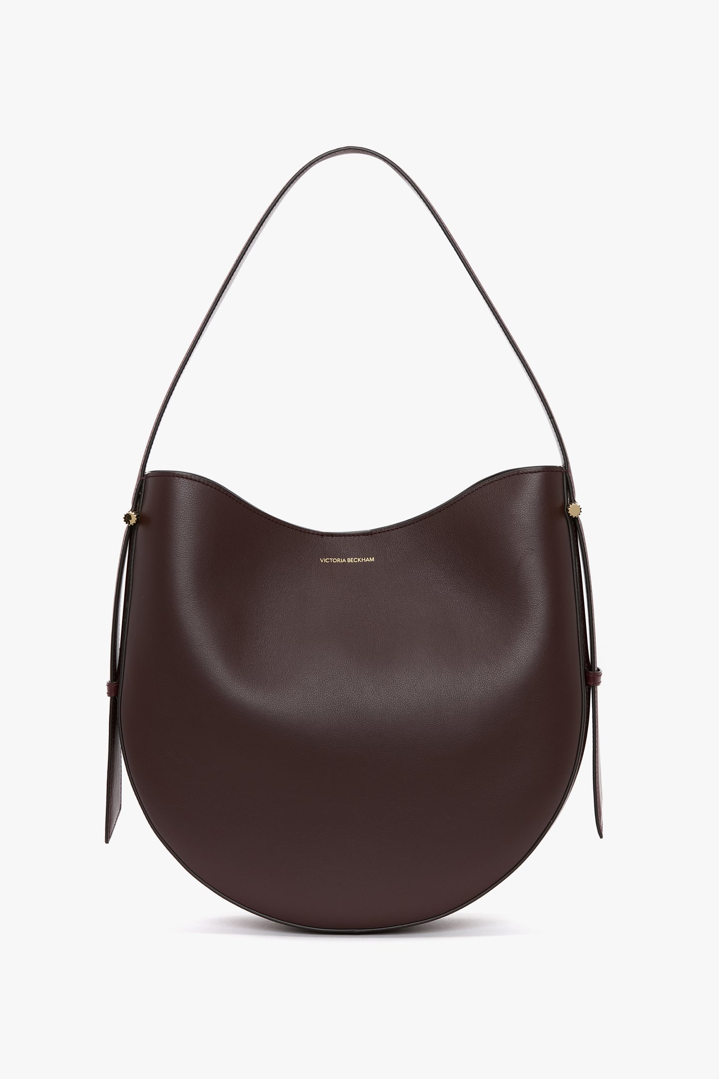 Dia Hobo Bag In Burgundy Smooth Leather