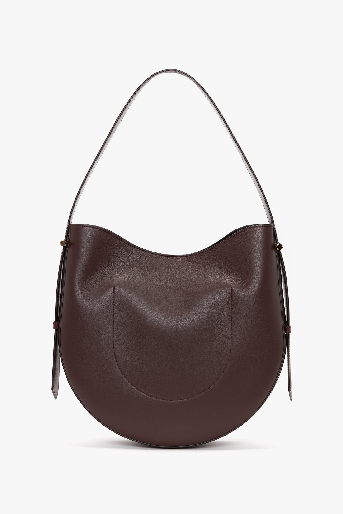 Dia Hobo Bag In Burgundy Smooth Leather