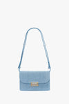 Mini Dorian Bag In Light Blue Chambray Effect Suede