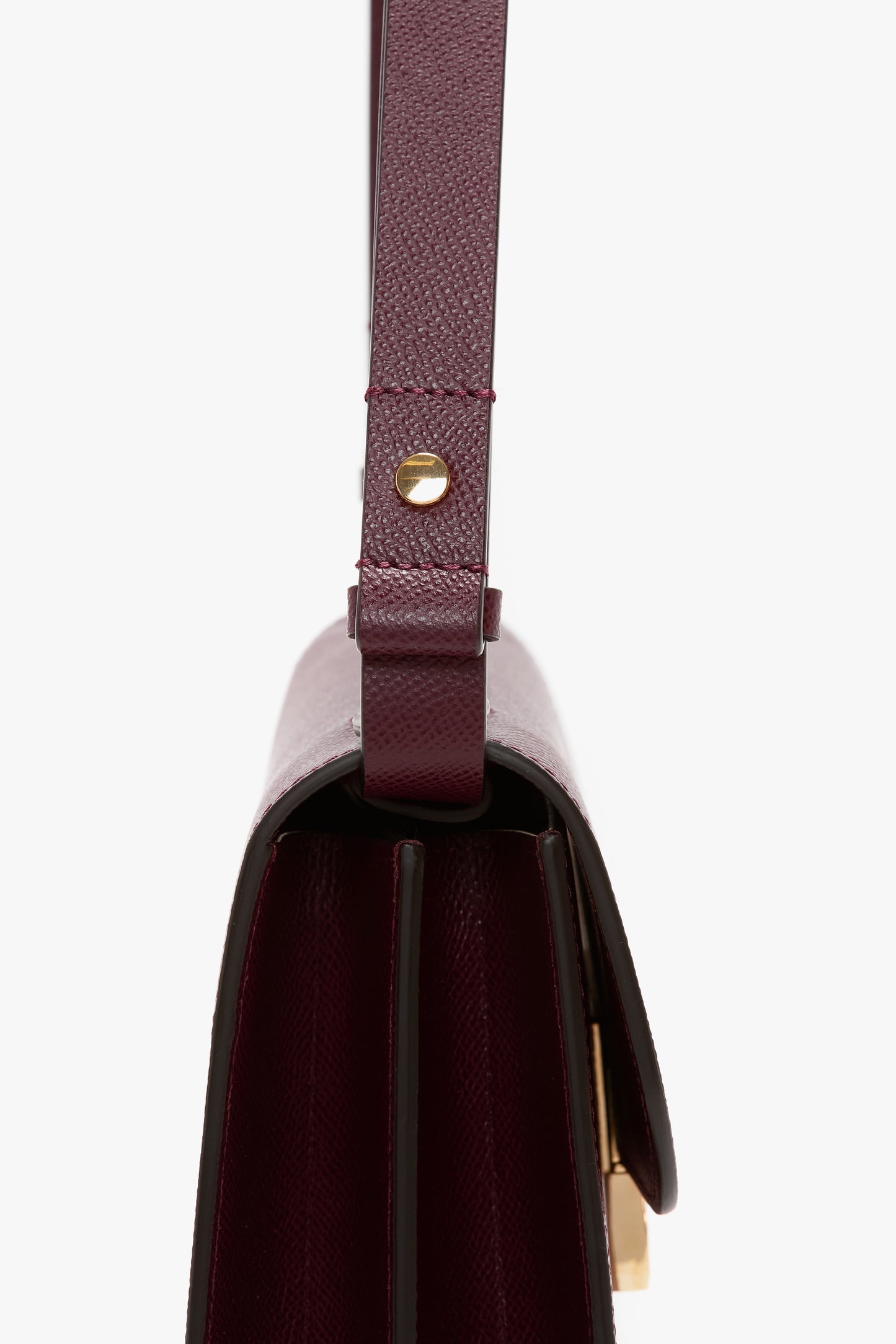 Dorian Bag In Burgundy Grained Leather