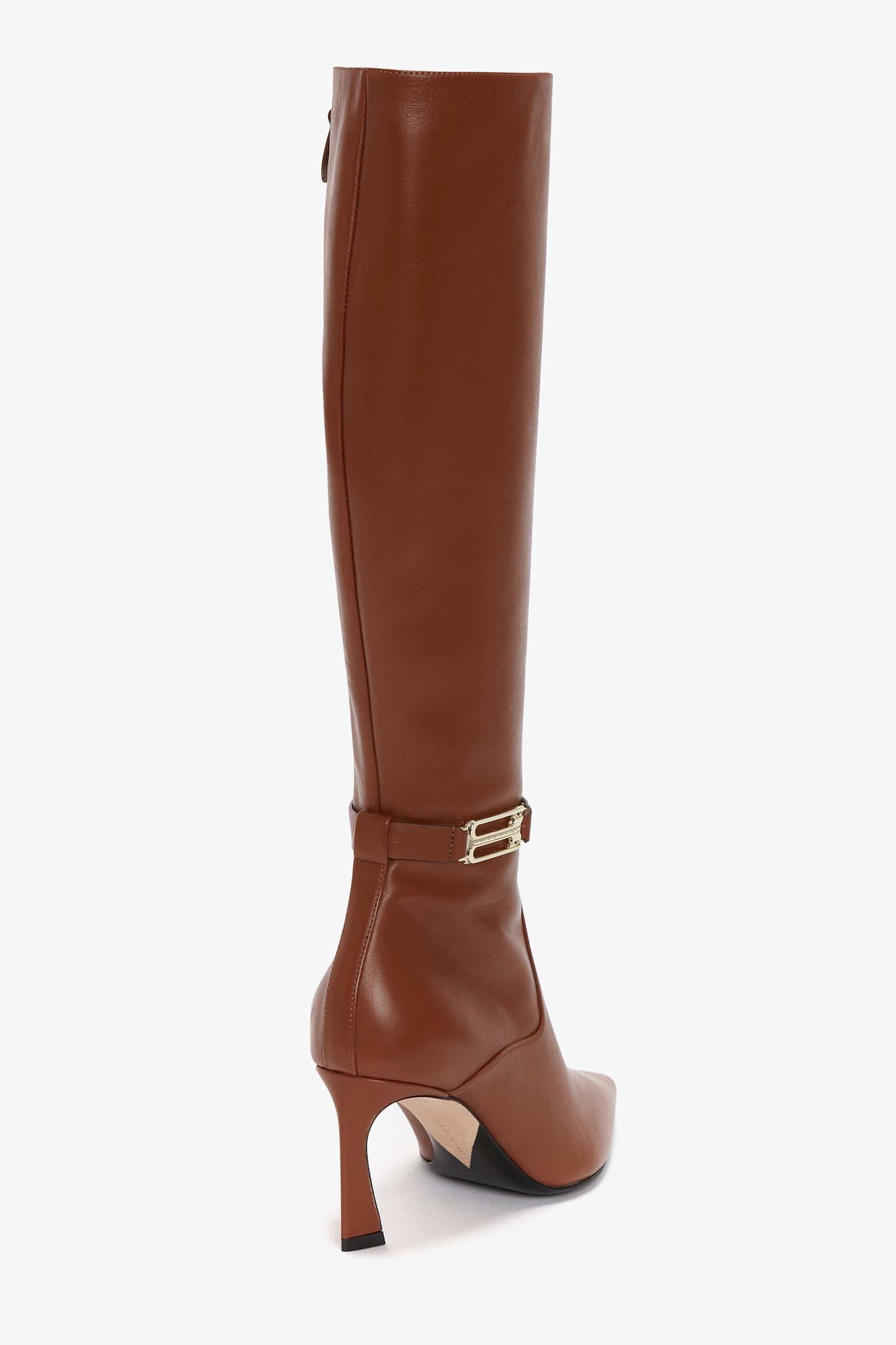 Pointed Toe Boot In Tan Soft Calf Leather