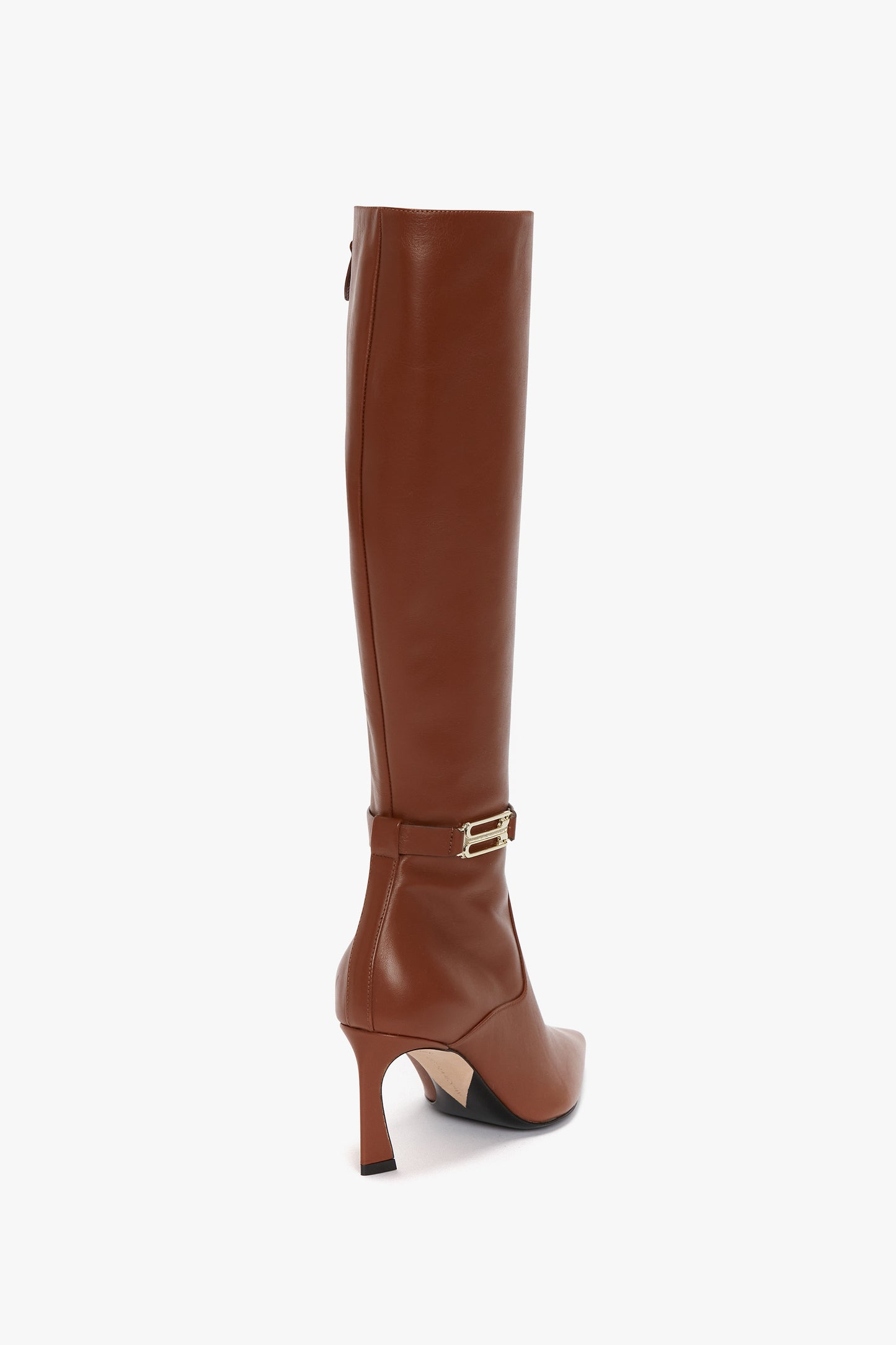 Pointed Toe Boot In Tan Soft Calf Leather