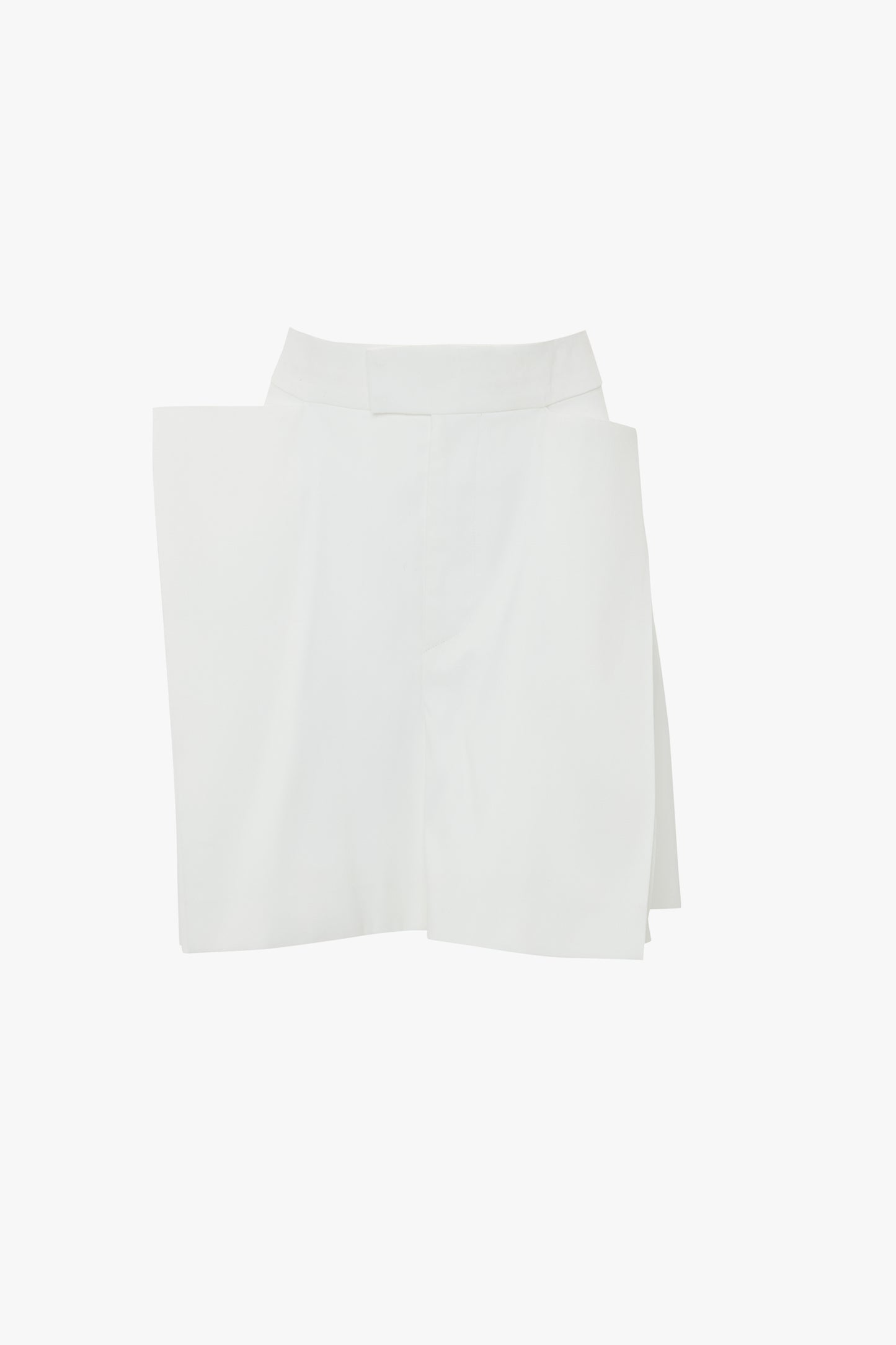 Pleat Detail Culotte In Ivory