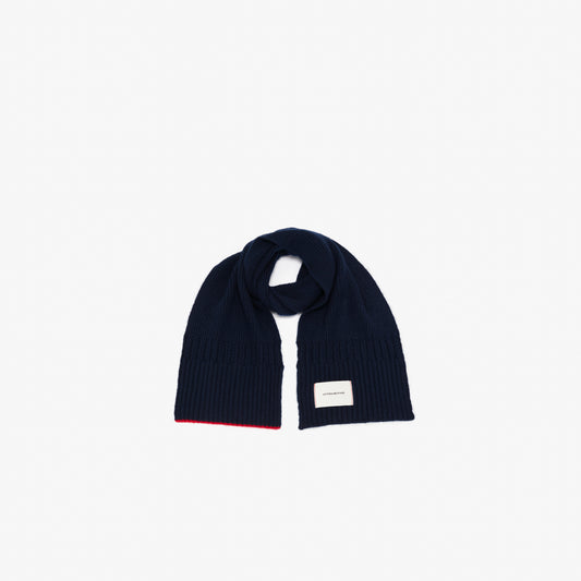 Exclusive Logo Patch Scarf In Navy