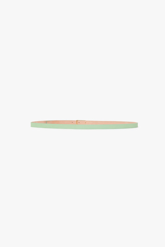 Micro Frame Belt In Jade Grained Leather