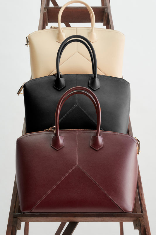 Victoria Bag In Burgundy Leather